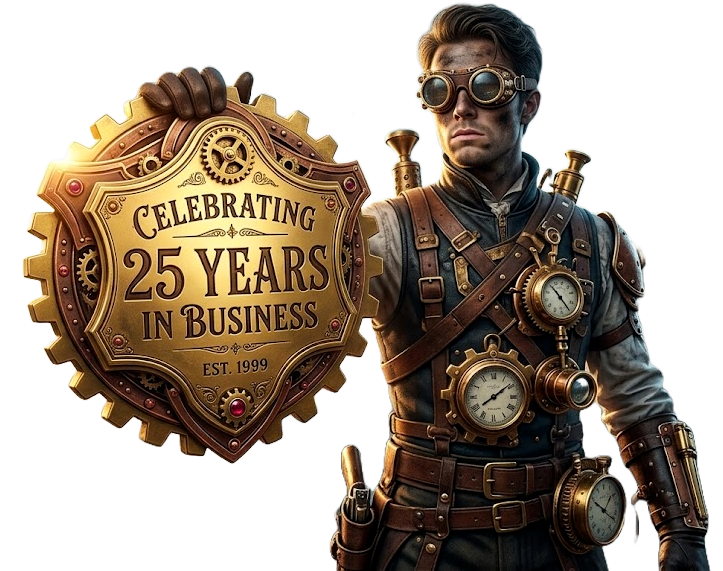 25 years in business badge