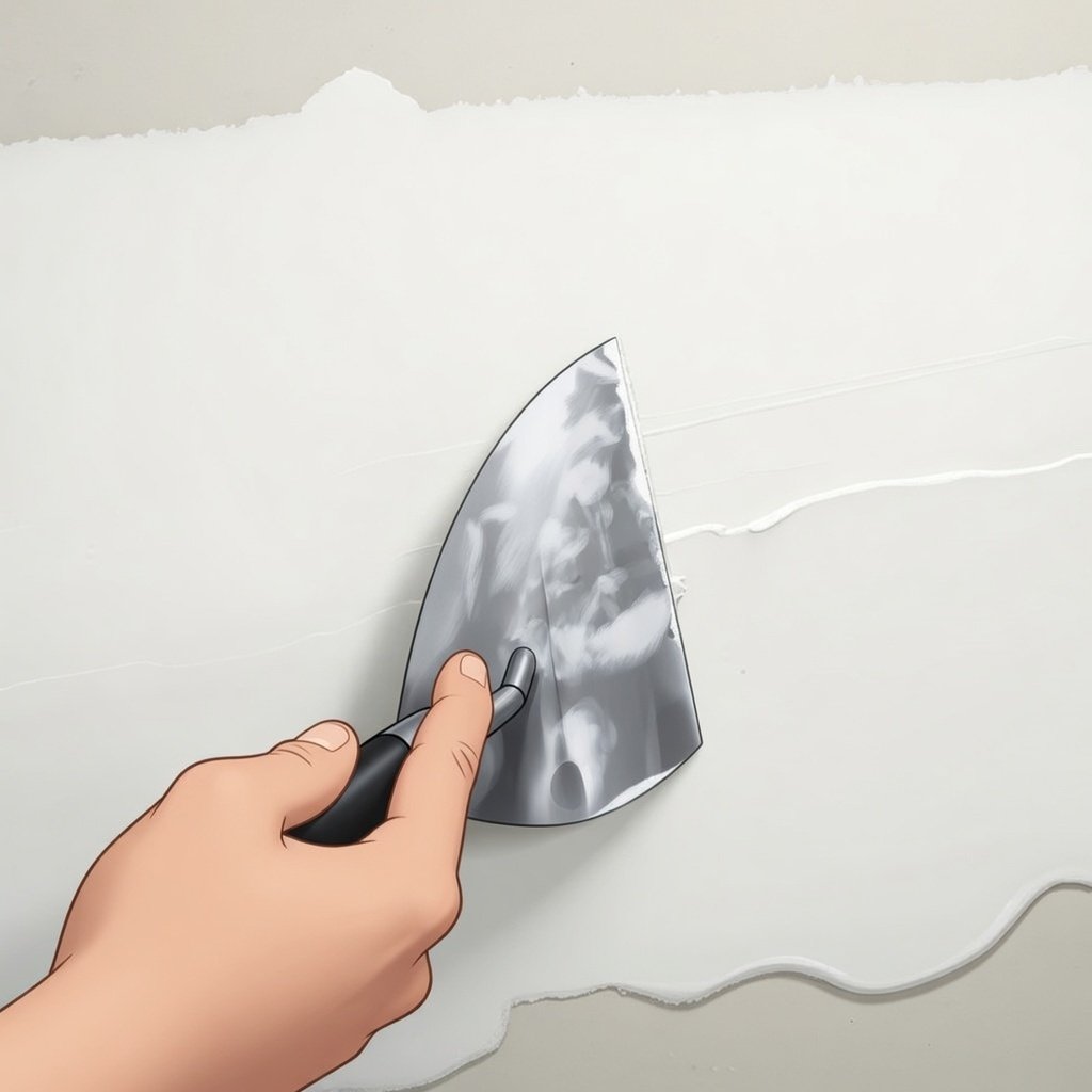 scrape ridges and bumps between coats